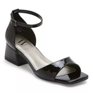 Worthington Black Strappy Block Heels